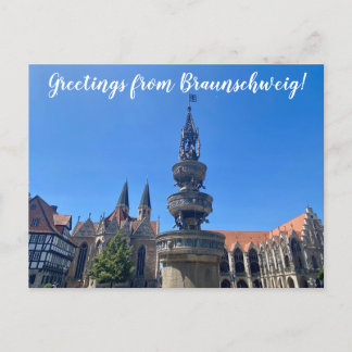 aWorld2Celebrate: Greetings from Braunschweig! Postcard