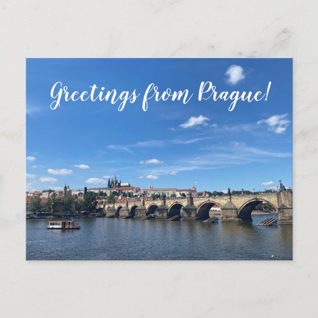 aWorld2Celebrate: Greetings from Prague! Postcard (Front)