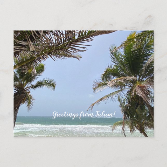 aWorld2Celebrate: Greetings from Tulum! Postcard (Front)