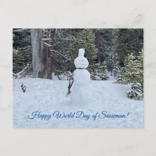 aWorld2Celebrate: Happy World Day of Snowman! Postcard