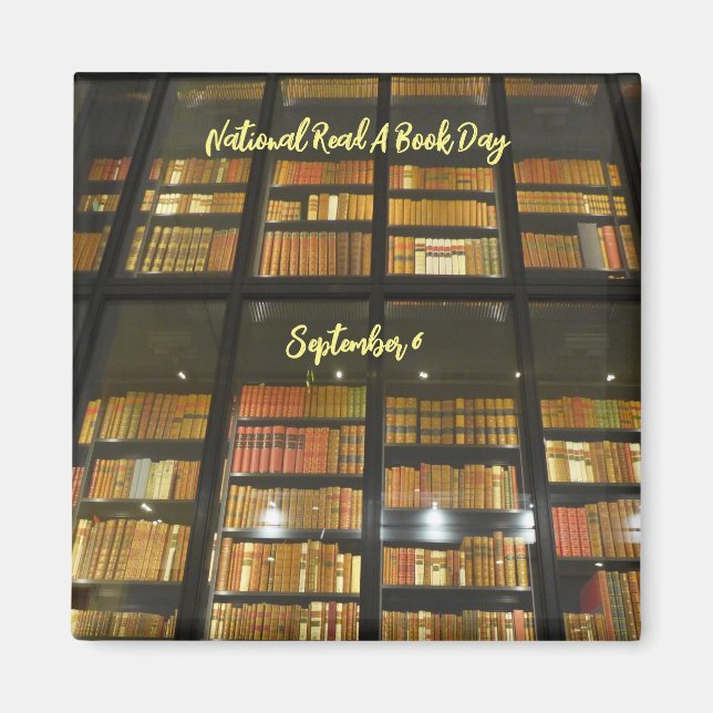 aWorld2Celebrate: National Read a Book Day Magnet (Front)