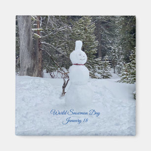 aWorld2Celebrate: World Snowman Day Magnet
