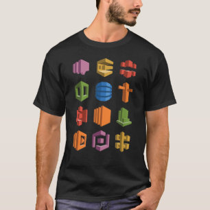 AWS Microservices Tech Stack Hackerthon Startup T-Shirt