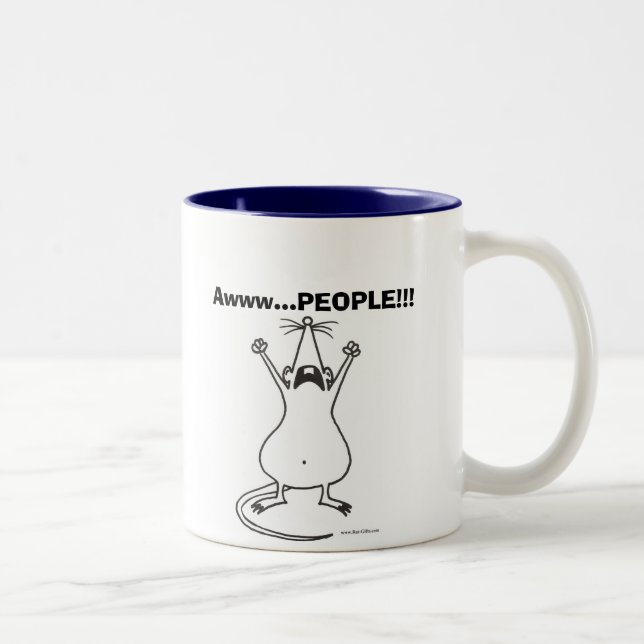 Awww...PEOPLE!!! Rat Mug (Right)