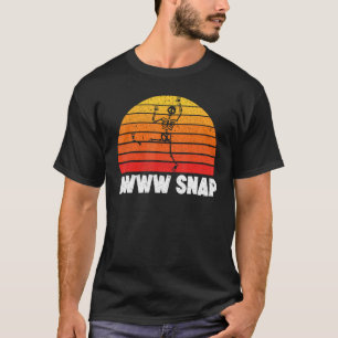 Awww Snap Skeleton Broken Leg Injury Recovery Reha T-Shirt