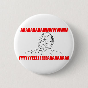 awwww yeah rage comic lol rofl 2 inch round button