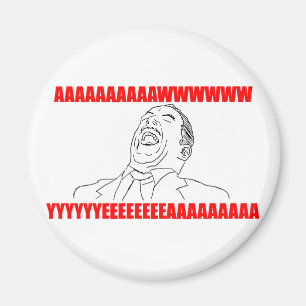 awwww yeah rage comic lol rofl magnet
