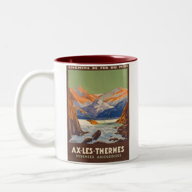 AX LES THERMES Two-Tone COFFEE MUG (Left)