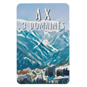 Axe 3 Domaines Station de ski Magnet