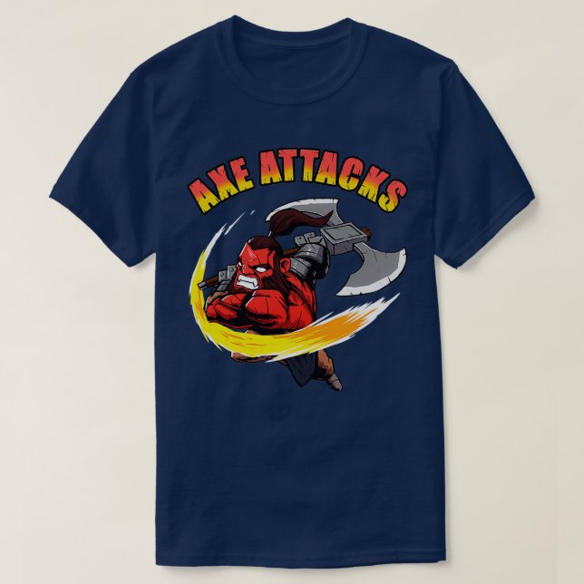Axe Attacks T-Shirt (Design Front)