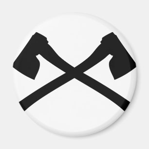 axe axe crossed icon magnet