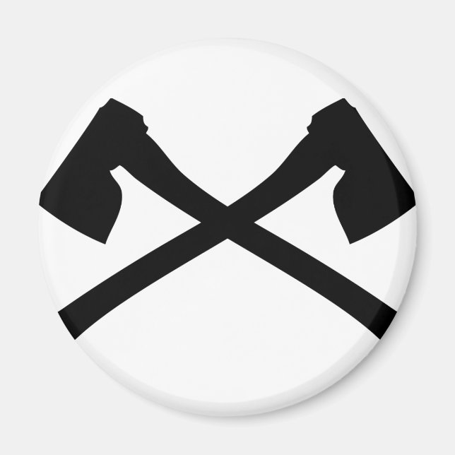axe axe crossed icon magnet (Front)