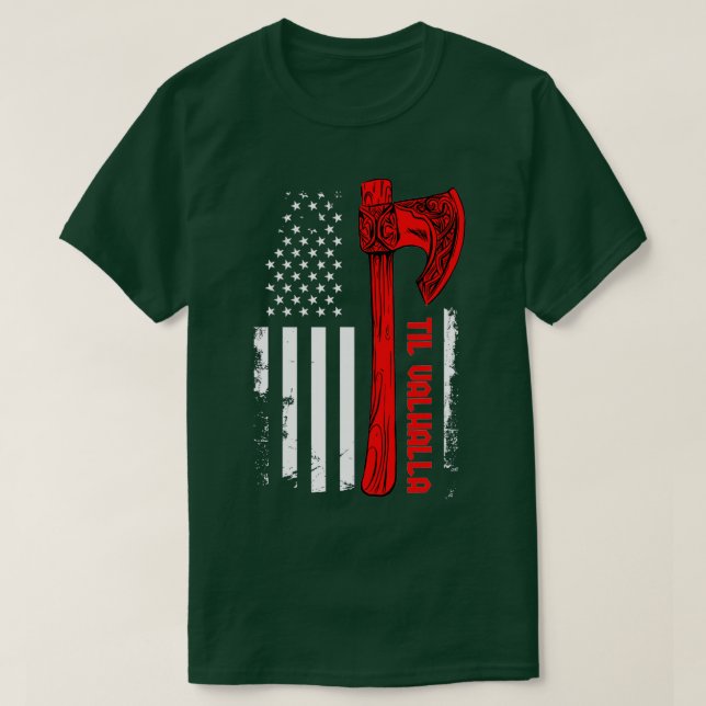 Axe Flag Norse Mythology TShirt (Design Front)
