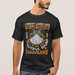 Axe Lumberjack Woodcutting Design for a Chainsaw L T-Shirt