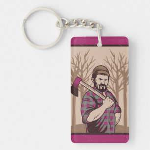 Axe man keychain