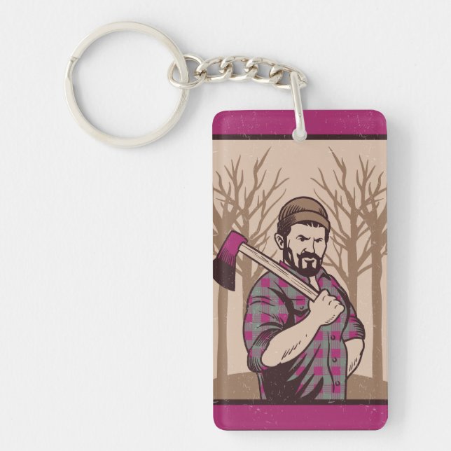 Axe man keychain (Front)
