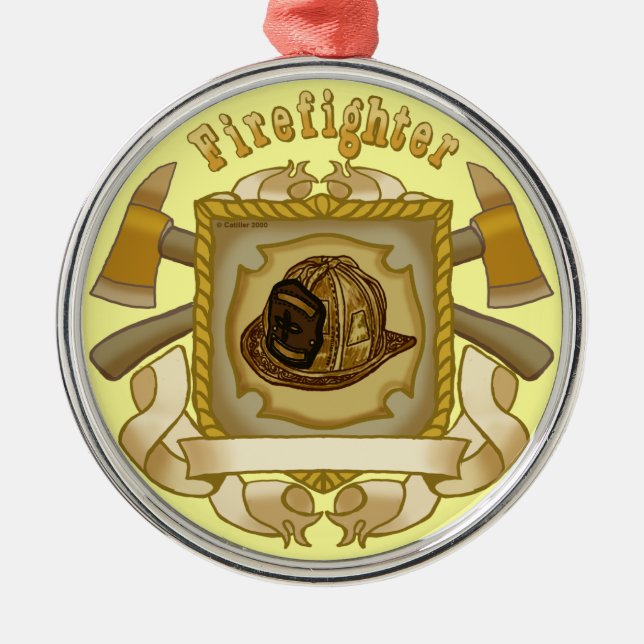 Axe Shield FireFighter ornament (Front)