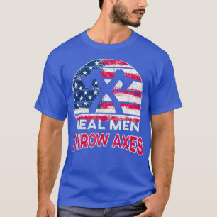 Axe Thowing Design for Men T-Shirt