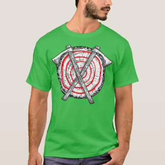 Axe Throwing Bullseye Master Viking Warrior Axes T-Shirt