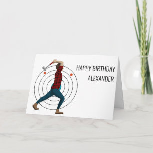 Axe Throwing Card