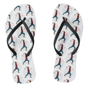 Axe Throwing Flip Flops