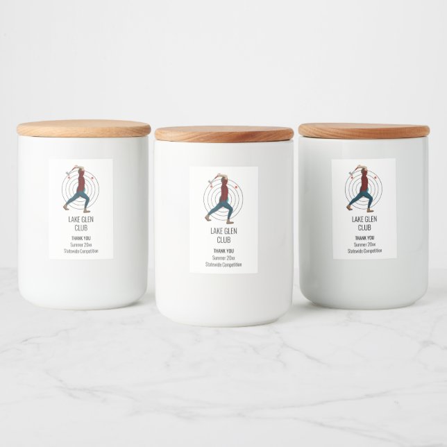 Axe Throwing Food Label (Bottles)