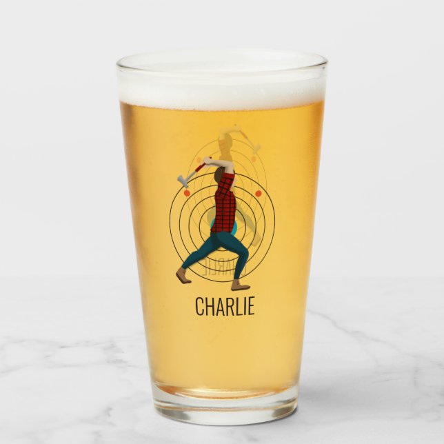 Axe Throwing Glass (Front Filled)