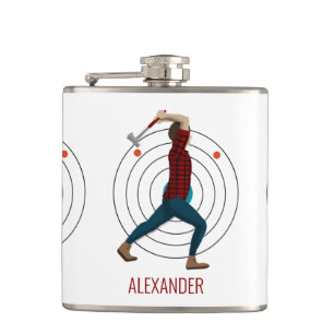 Axe Throwing Hip Flask