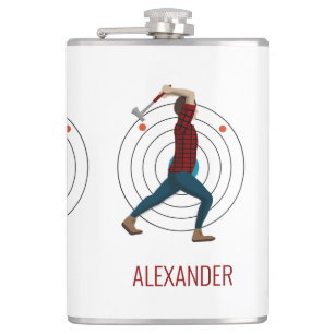 Axe throwing hip flask
