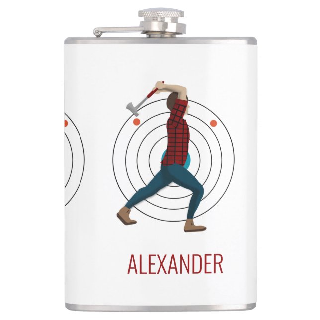 Axe throwing hip flask (Front)