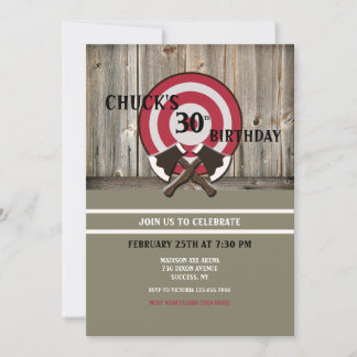 Axe Throwing Invitation