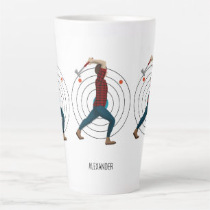 Axe Throwing Latte Mug
