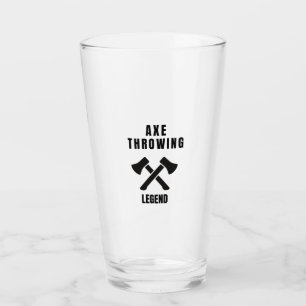 Axe throwing legend glass