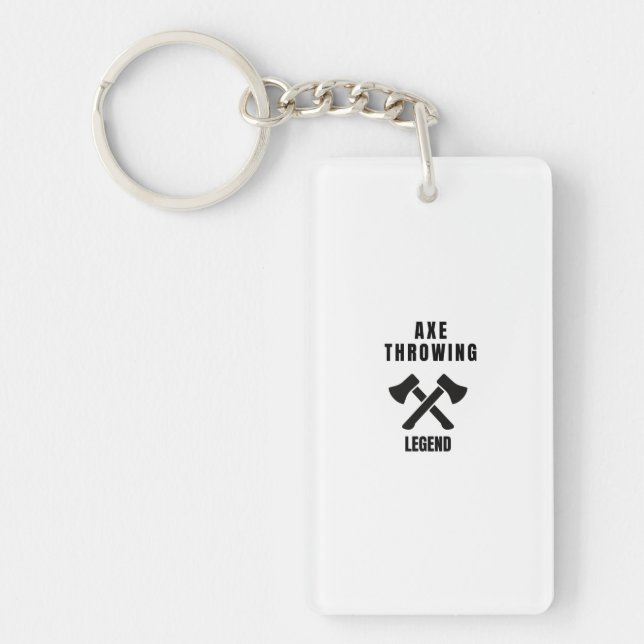 Axe throwing legend keychain (Front)
