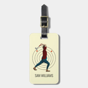 Axe Throwing Luggage Tag