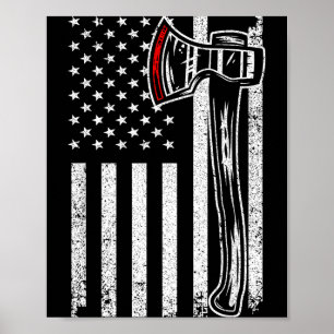 Axe Throwing Novelty For Men Women Ax Thrower Axe  Poster
