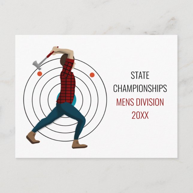 Axe Throwing Postcard (Front)
