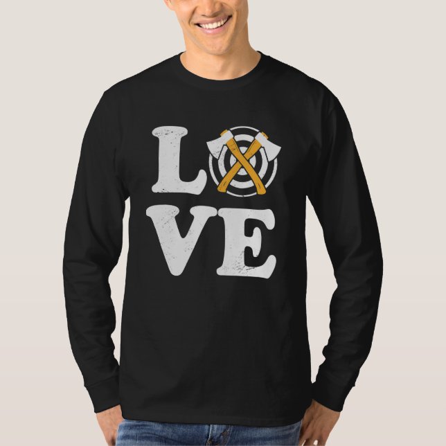 Axe Throwing Target Practice  Hatchet Throwing Spo T-Shirt (Front)