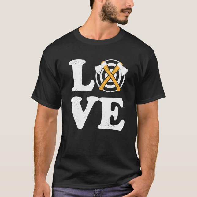 Axe Throwing Target Practice  Hatchet Throwing Spo T-Shirt (Front)