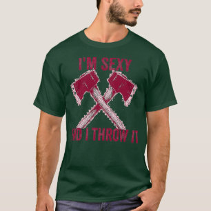 Axe throwing throwing Tomahawk double axe gift T-Shirt
