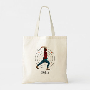 Axe Throwing Tote Bag