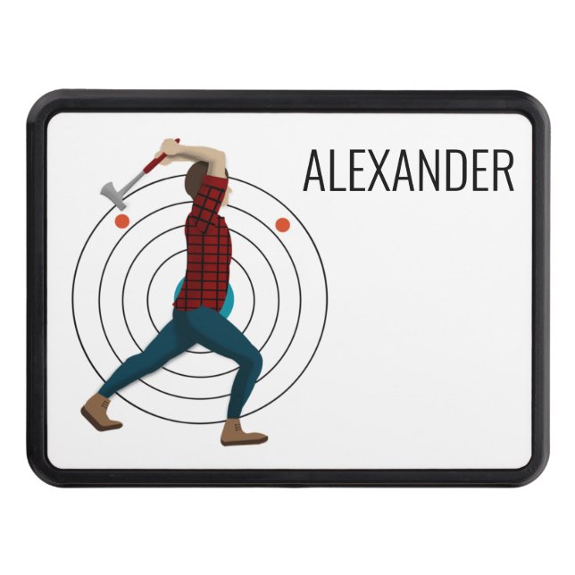 Axe Throwing Trailer Hitch Cover (Front)
