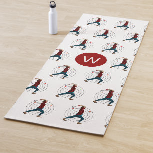 Axe Throwing Yoga Mat