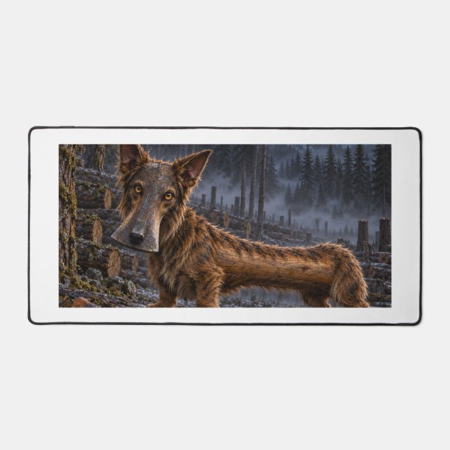 Axehandle Hound Cryptid Desk Mat - Legendary  (Front)