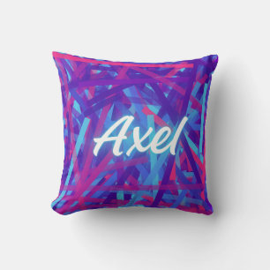Axel – Bold Modern Name Design Throw Pillow