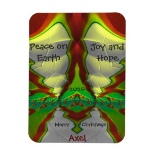 AXEL~ CHRISTMAS card Bright! ~  Magnet
