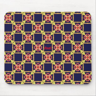 AXEL ~ Fluoro Abstract Pattern ~ Personalised Mouse Pad