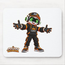 Axel Futuristic AI Robot Gaming Mouse Pad