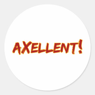 Axellent! Classic Round Sticker