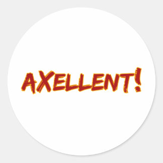 Axellent! Classic Round Sticker